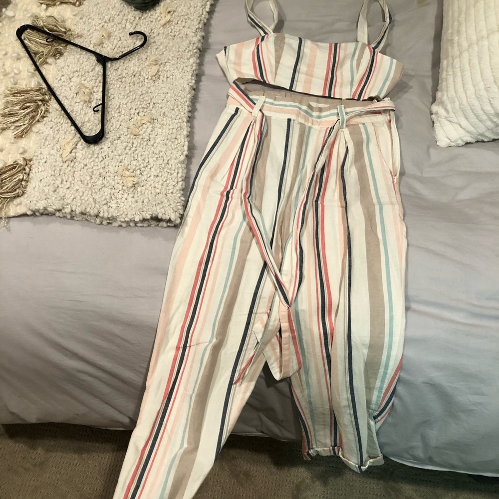 Two piece pant & crop top set